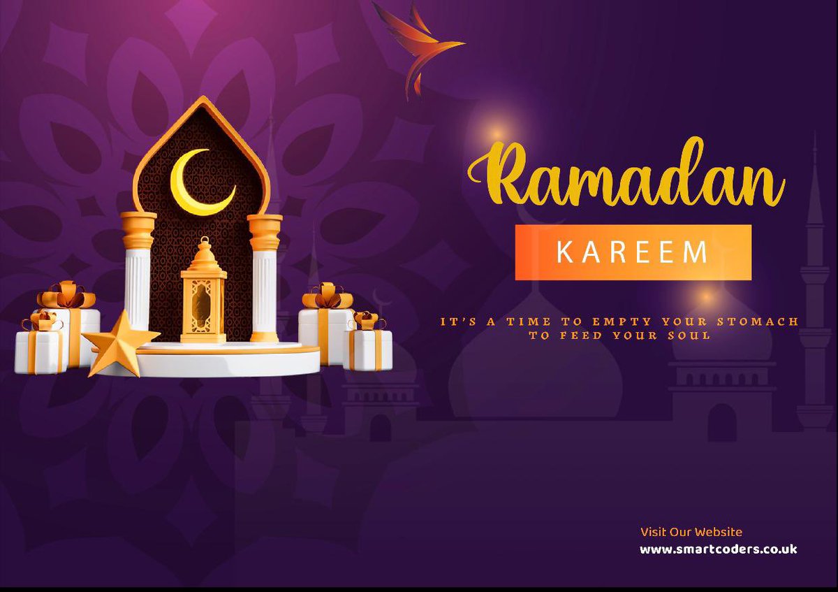 smartcoders_smc's tweet image. Ramadan mubarak to all the muslim Ummah around the globe🌎 May we all have a blessed Ramdan 🤍✨
#Ramadan2024 #Ramadan #ramadanmubarak #fasting #Allah #quran #RamzanMubarak #islamicquotes #islamic #muslim
#muslimah #ramadankareem #islamicpost #holymonth
