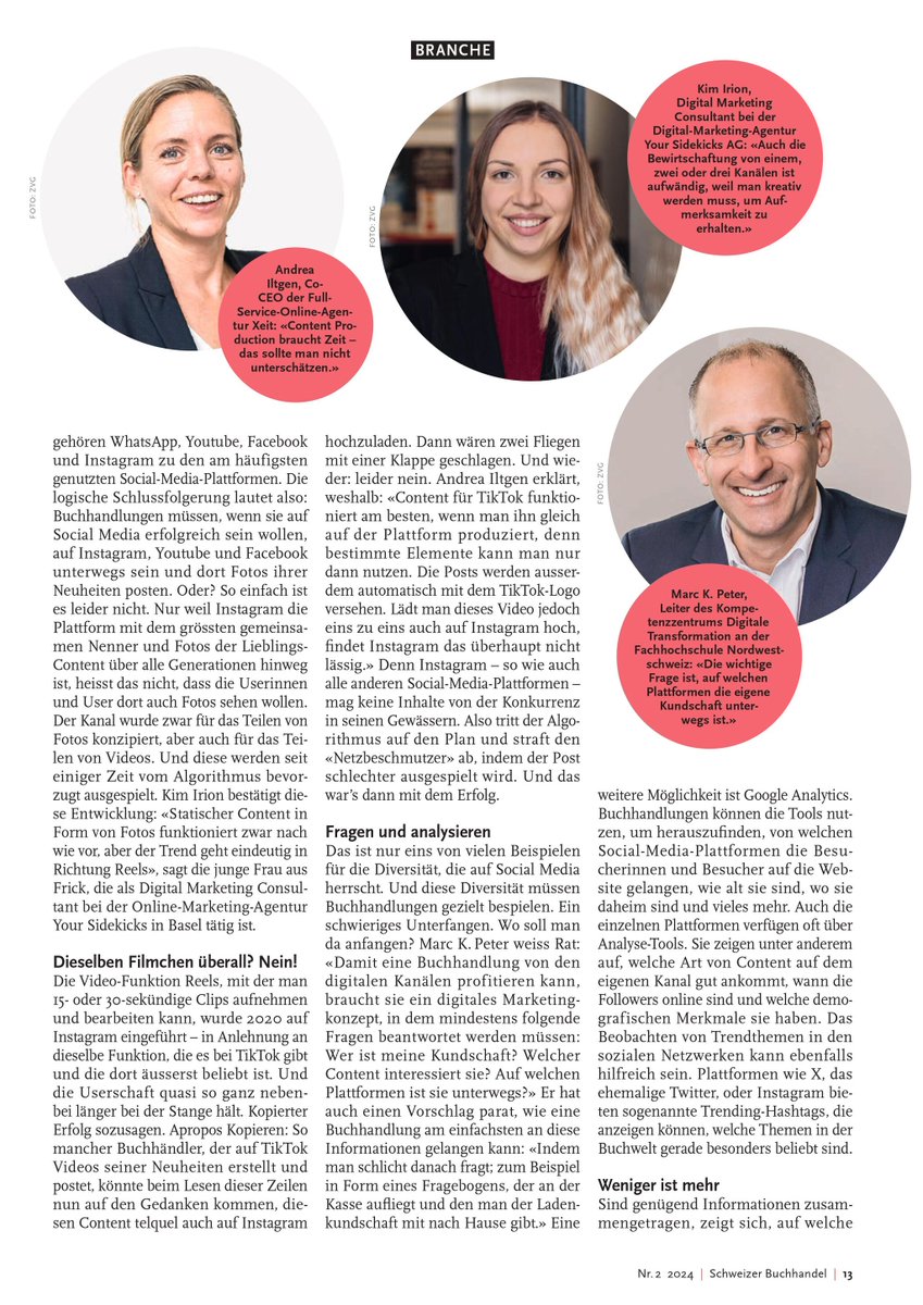 yoursidekicksag's tweet photo. Kim enthüllt die Social Media Trends für Buchhandlungen 2024! 📚 Welche Kanäle sind angesagt und welche Inhalte bringen den grössten Erfolg? Finde es heraus im exklusiven Interview für das Schweizer Buchhandel Magazin! 

#sidekicks #socialMedia #trends2024 https://t.co/55itLlMDPx