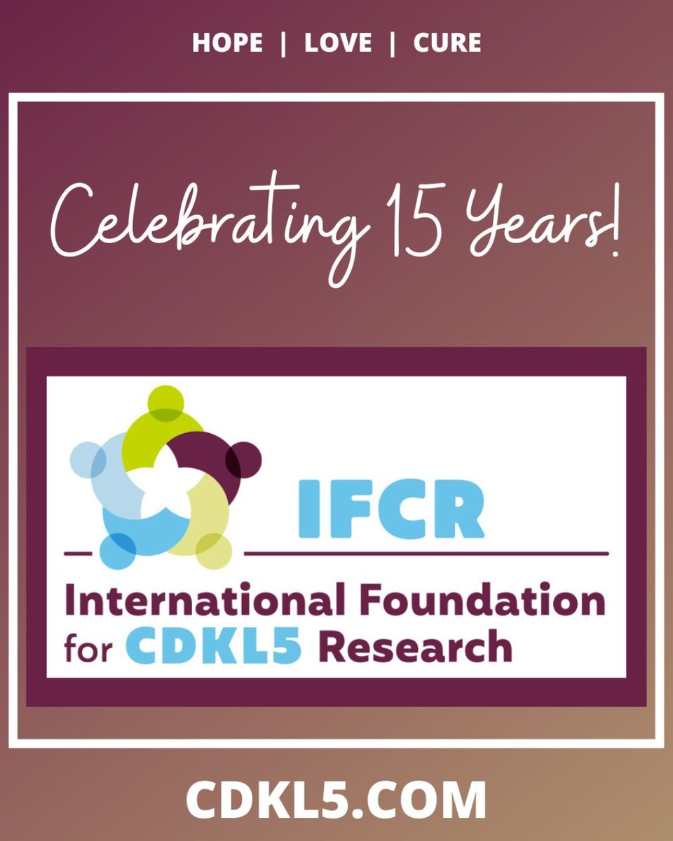 In 2009, we incorporated as a non-profit organization. Since then, we have funded ground-breaking research and established #CDKL5 Centers of Excellence across the USA all while supporting families to live their best lives with this diagnosis.  Learn more: cdkl5.com/about