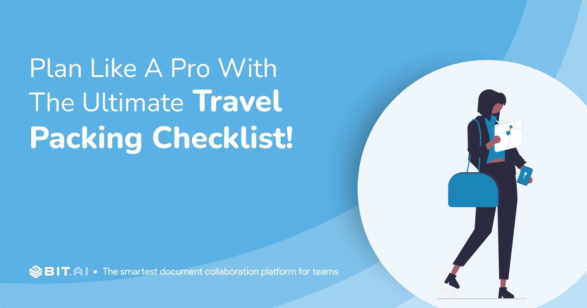 Bit_docs's tweet image. Pack like a pro! Elevate your travel game. Master the art of packing with Bit.ai’s ultimate travel packing checklist guide! 
buff.ly/3s72jZ3 

#packlikeapro #travelchecklist #bitwisdom