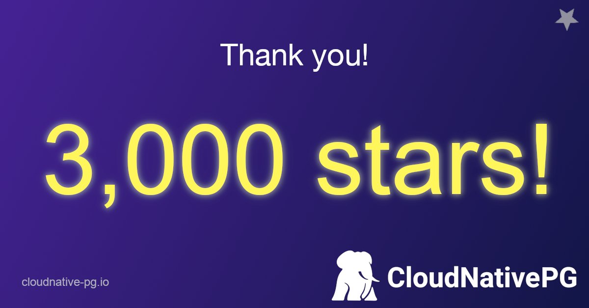 CloudNativePG tweet media