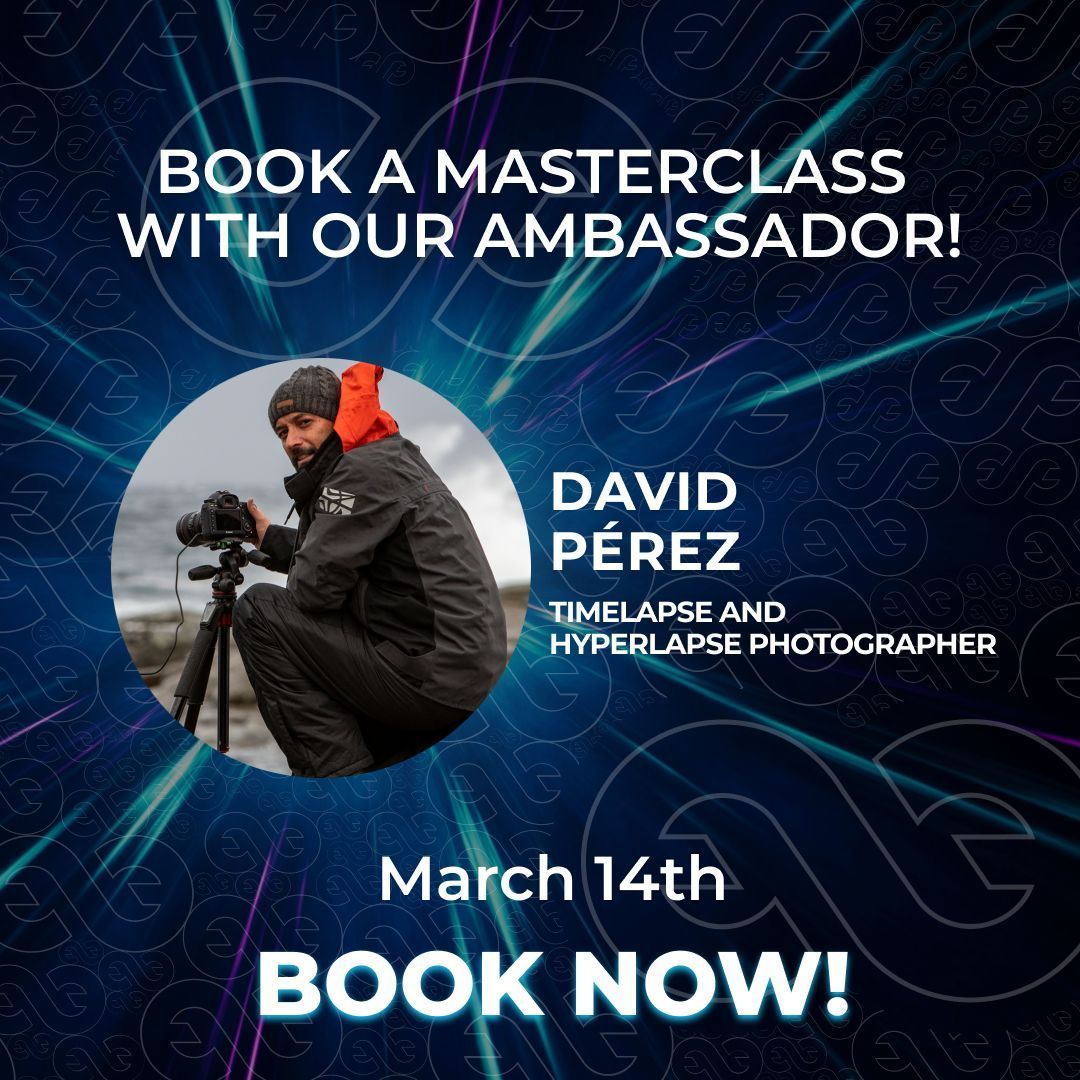 Enlaps_live's tweet image. 🗓 Join us to our Masterclass led by David Pérez @dpfproduction8, a #timelapse specialist, on March 14th at 4:00 PM. Don't miss an opportunity to learn more about the #Tikee solution.
Register now 👉 buff.ly/48GpQzu

#TimelapseSolution #TimelapseCamera #FrenchTech