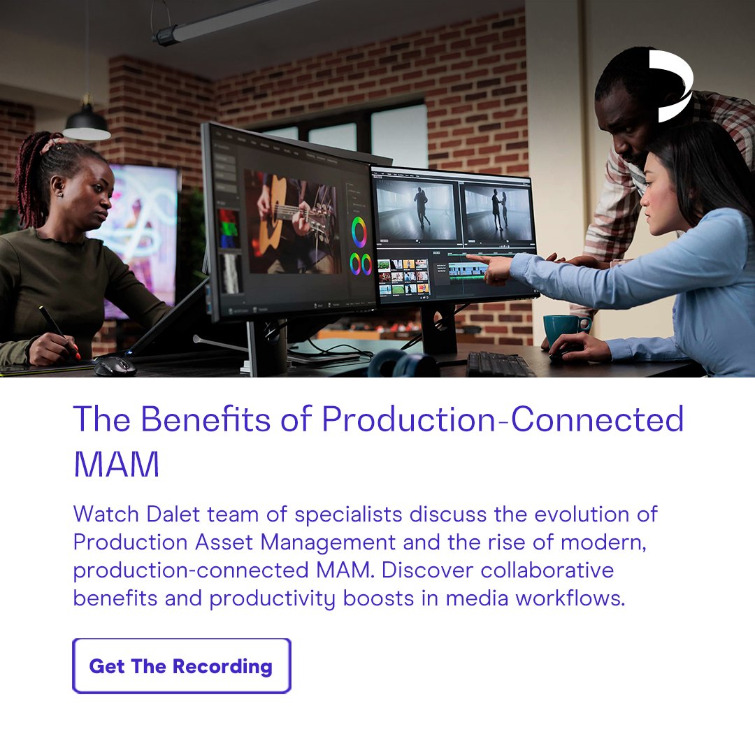 Missed our latest webinar?  
 
Discover how production-connected MAM revolutionizes media workflows 🚀 
Watch the recording for insights on collaboration, agility, and unlocking your media assets' full potential.  
 
Don't miss out 👉 hubs.li/Q02nXqlw0