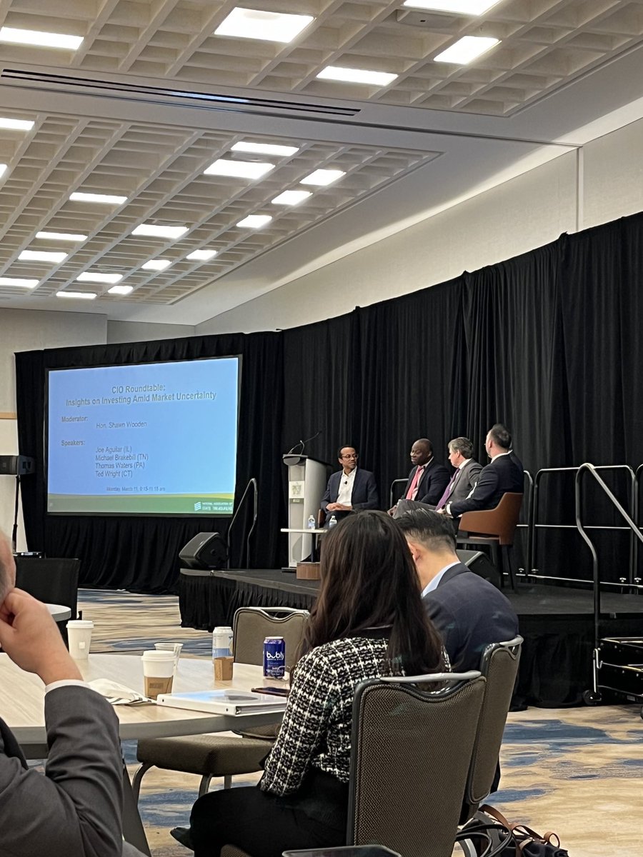 Soaking up great insights from this panel of state investment  professionals at ⁦<a href="/StateTreasurers/">National Association of State Treasurers</a>⁩ conference in DC. #nast2024