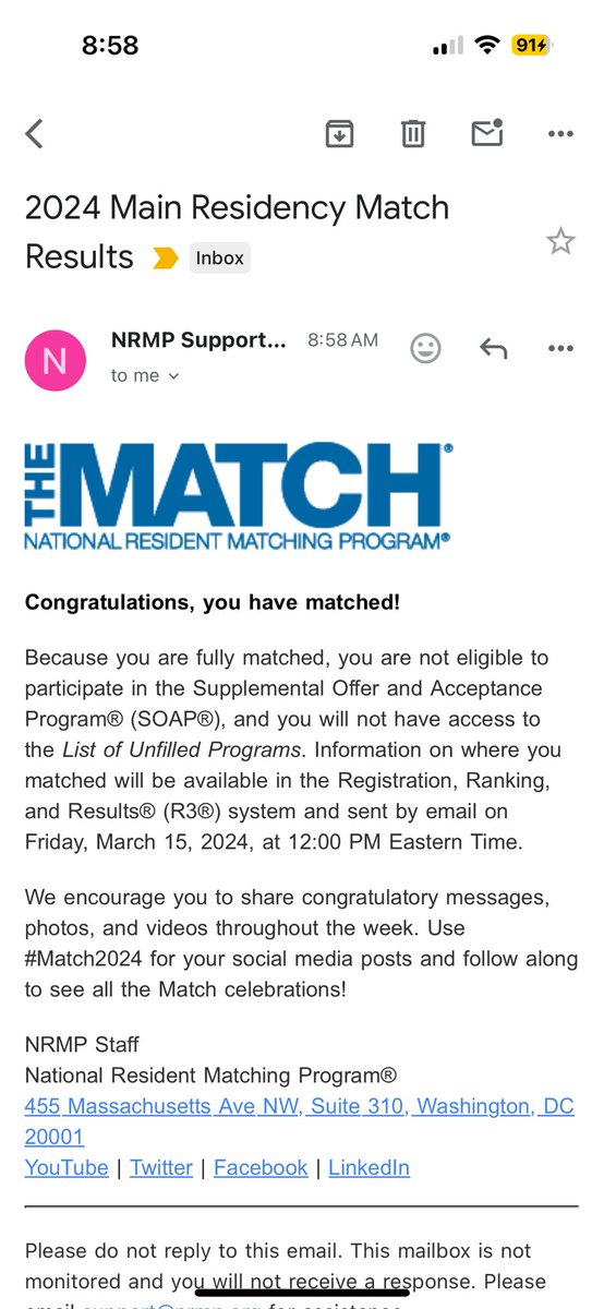 I’m going to be a surgeon!!!! Can’t wait for Friday!!    #Match2024 #Generalsurgery