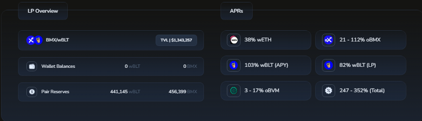 oihoo48853's tweet photo. 352% APR on 1.35M tvl, $BMX is a sleeper for yield
#Base #defi #yiled https://t.co/9cwQs9iQCr