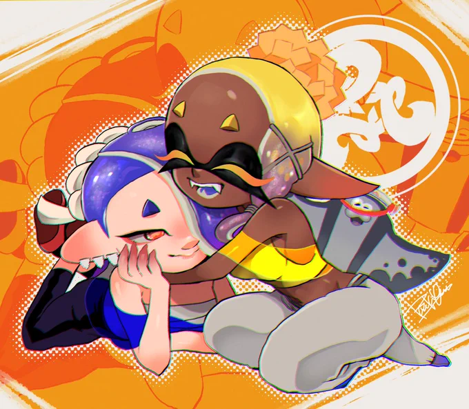 (混ざりたいマンタロー再掲)#Splatoon3 #splatoonart 