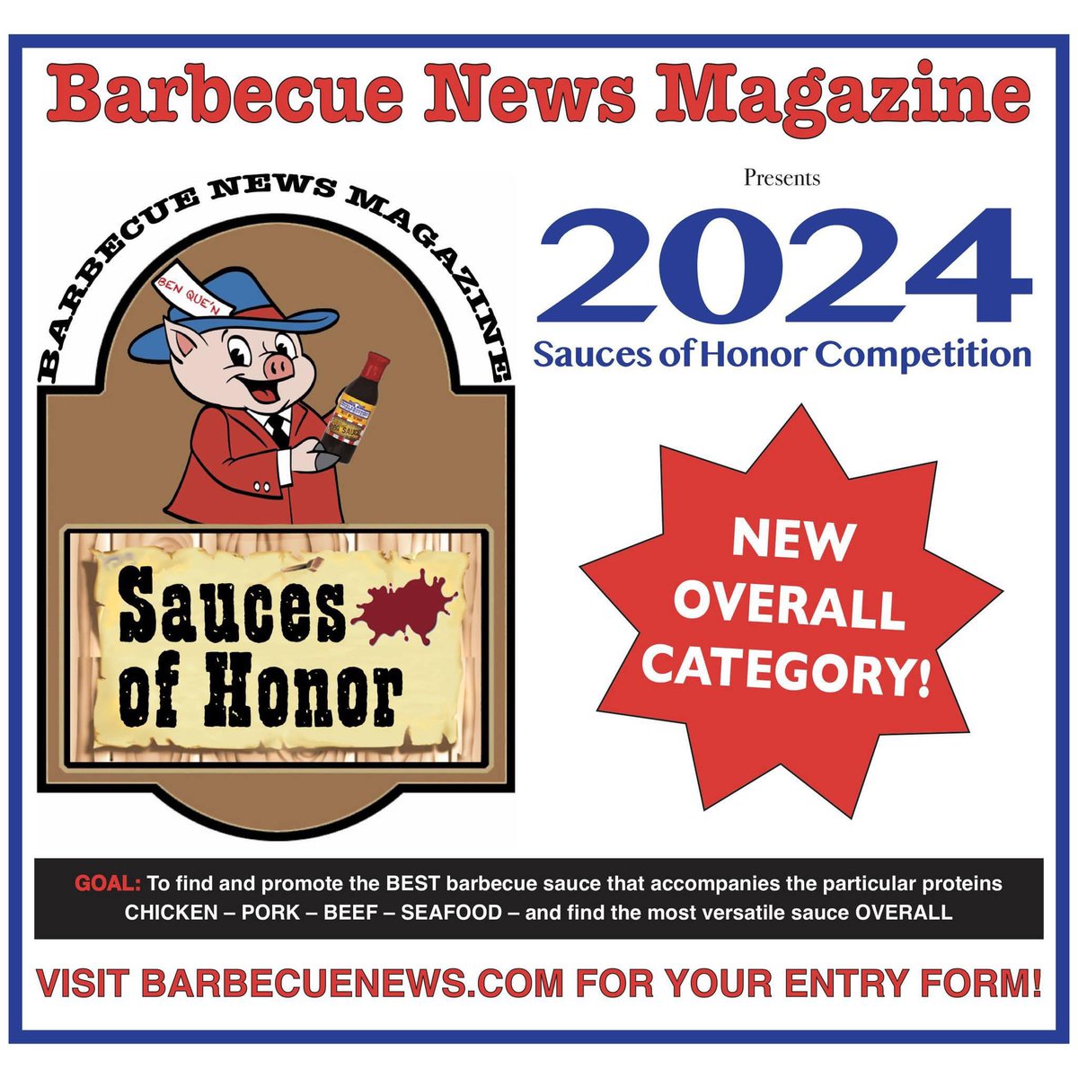 🔥 Join us at the SCA World Championship X in Fort Worth, Texas, this weekend! 🔥 If you're entering the 2024 Sauces of Honor competition and want to save on shipping, drop off your sauces with us while we're there. Look for the NBBQA/Barbecue News tent!