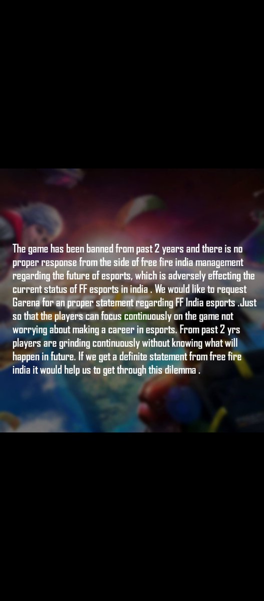 RounderMit's tweet photo. We know that Garena is working hard for FF India but FF India eSports is dying and there is no response from the Indian management regarding FF eSports. We would like a statement from Garena for India Esports.
#saveFFindiaEsports https://t.co/A3nv3hxhEk