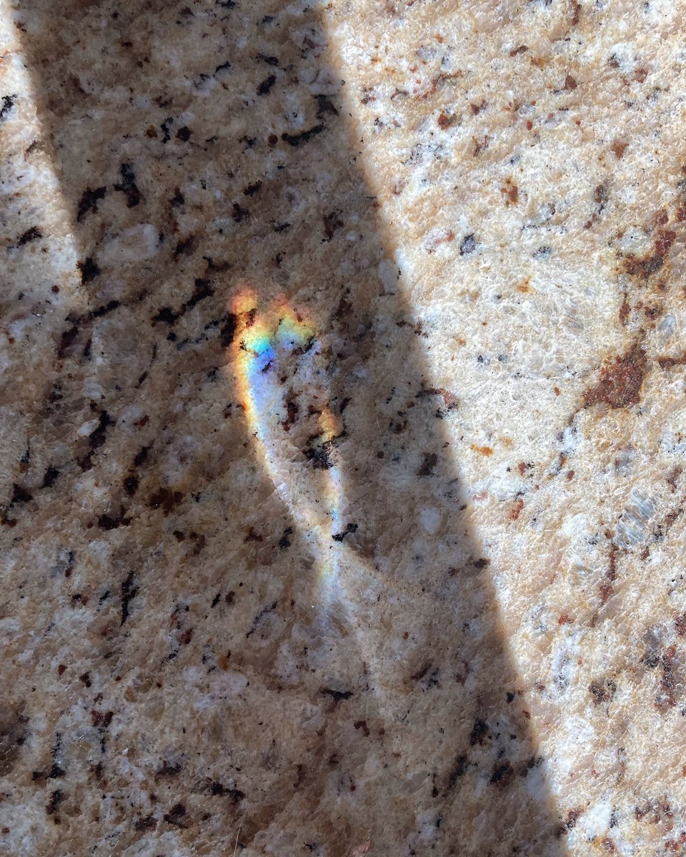 I was greeted by a rainbow heart on the kitchen counter this morning. I took this to mean absolutely everything is an expression of God’s love, even when it doesn’t seem that way. 🌈❤️