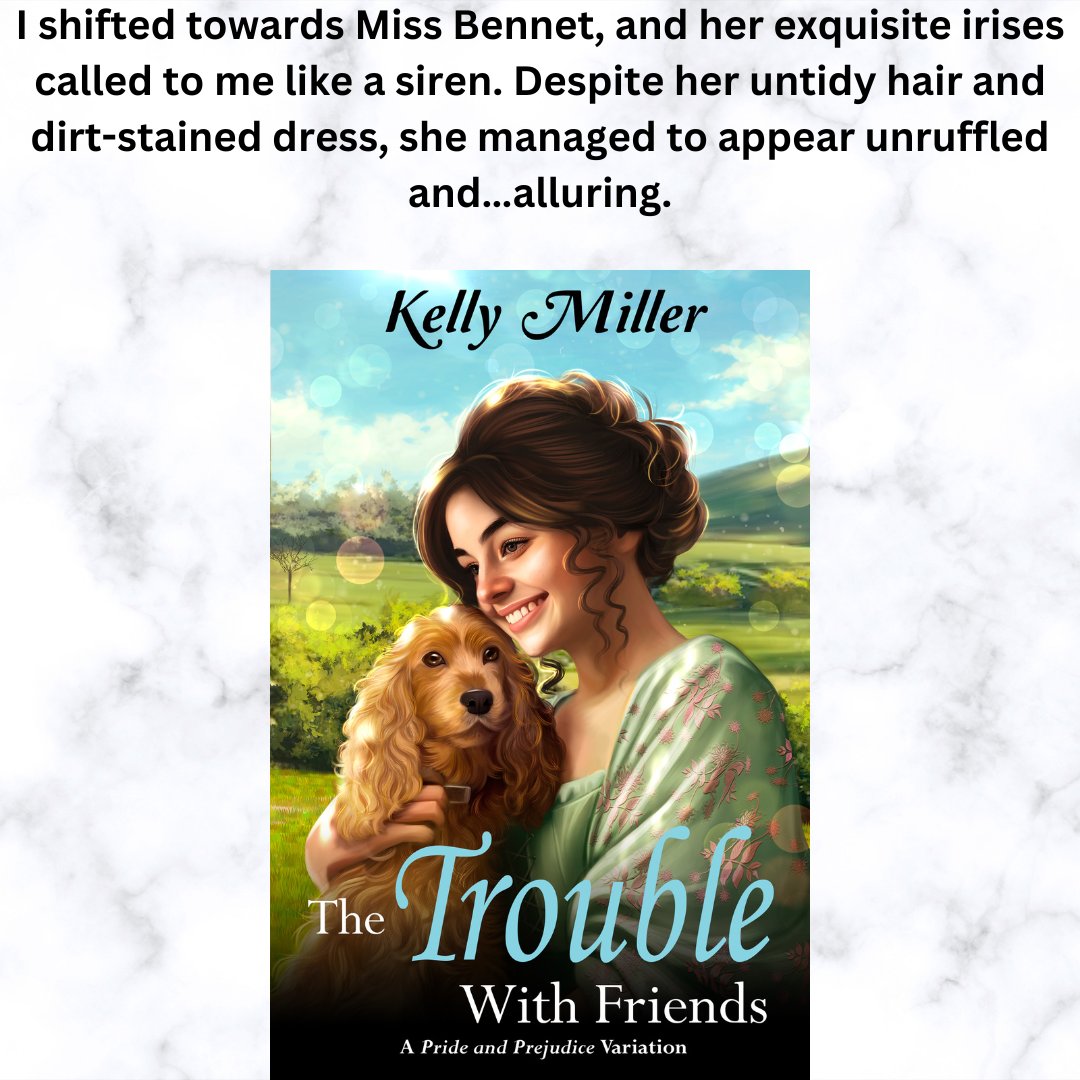 "The clean and light-hearted Regency romance captivates with a charming narrative"
⭐️⭐️⭐️⭐️⭐️
“The Trouble With Friends,” a sweet #PrideandPrejudice #Regency #Romance!
What will Darcy do when his best friend falls for Elizabeth Bennet?
bookgoodies.com/a/B0CLTCCC7P
On #KindleUnlimited