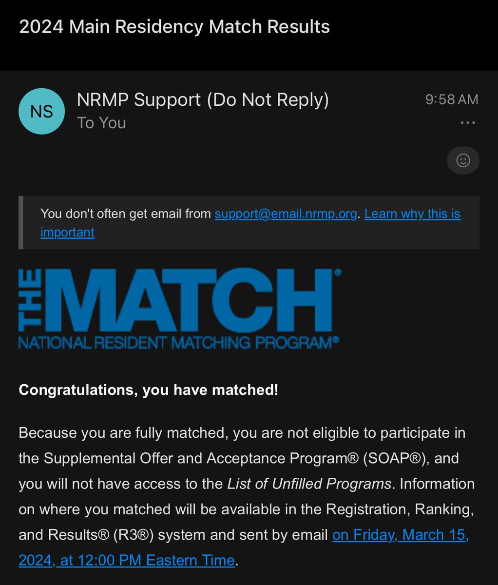 A momentous day. Incoming Internal Medicine Resident! #Match2024