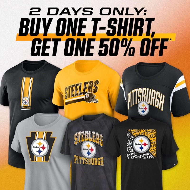 Pittsburgh steelers sales t shirts cheap