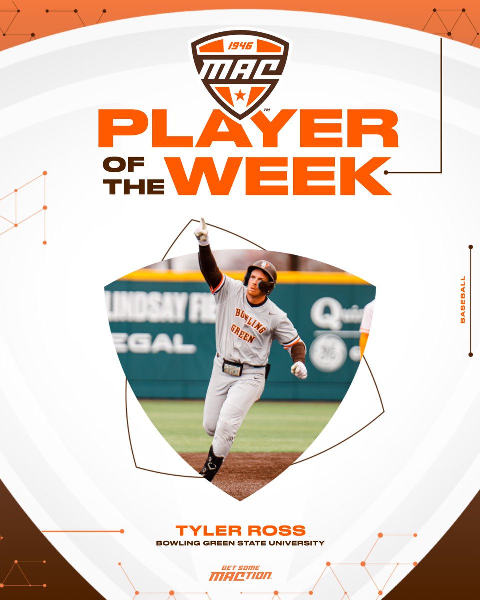 5️⃣7️⃣1️⃣ Avg.
🔟 RBI's 

BGSU's <a href="/tross120/">Tyler Ross</a> was a tough out at the plate as the Falcons swept Miami in Oxford for the first time since 1995. 🔥

<a href="/BGSU_Baseball/">BGSU Baseball</a> | #MACtion
