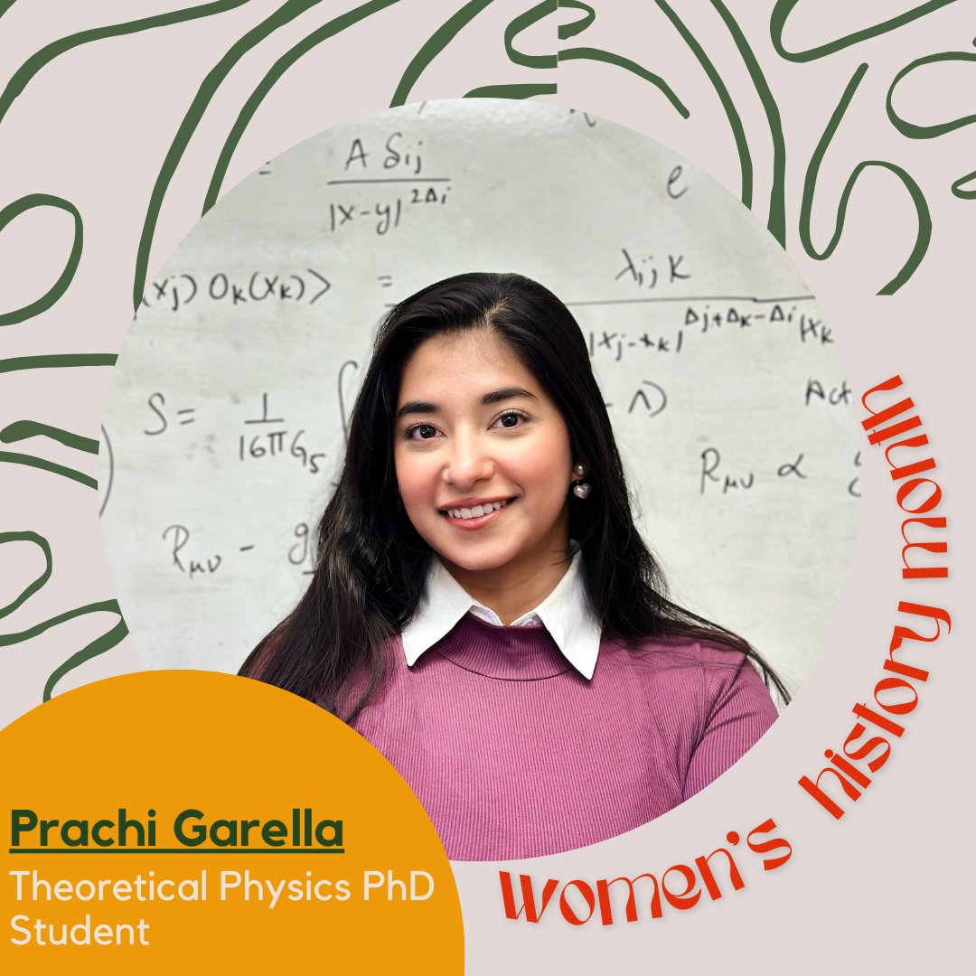 Prachi Garella is a graduate student and President of @wips_UH currently working in the Theoretical particle Physics group. 'As the President I always aim to help and reach out to more women and girls to tell them that they too can be the designers of their own lives.'