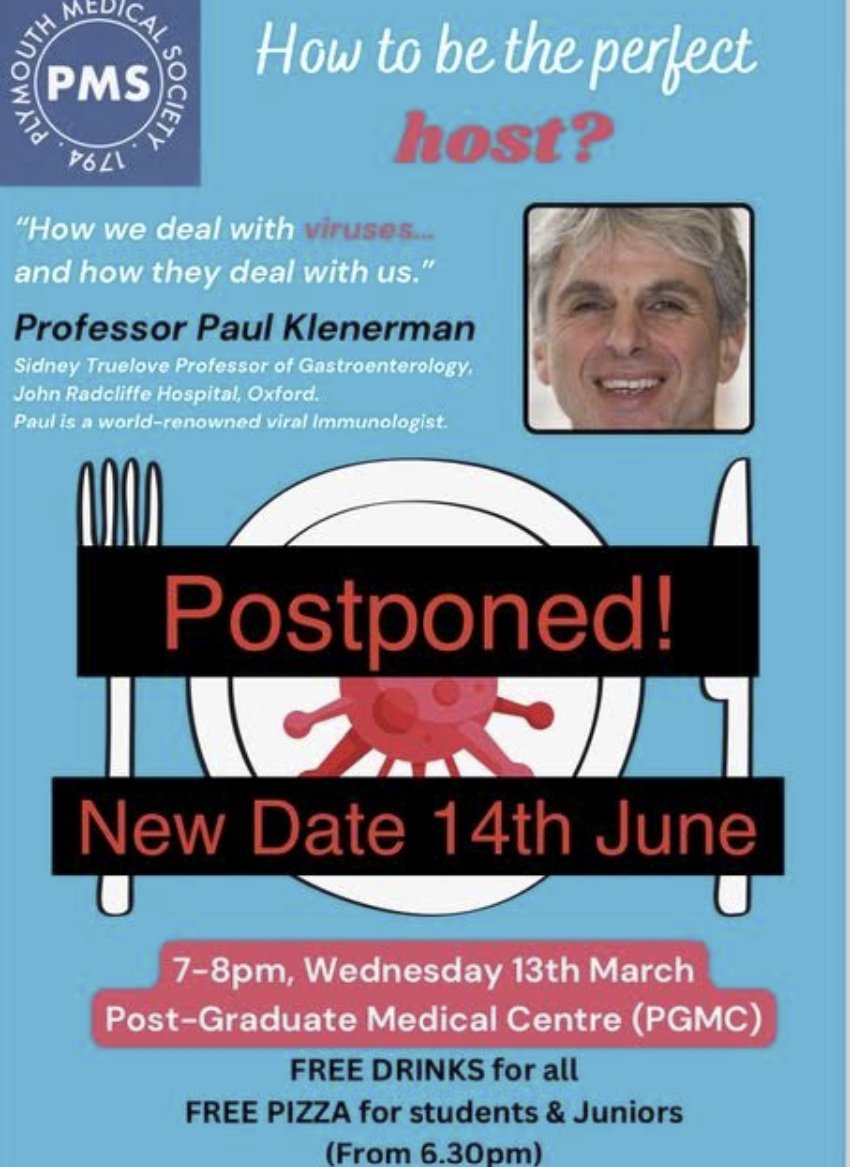PLYMOUTH MEDICAL SOCIETY (@pms_1794) on Twitter photo PMS talk 13.3.24 Postponed! Please get in touch if you would like to attend one of our talks! <a href="/JUW99/">Jonathan U-W</a> PMS talk 13.3.24 Postponed! Please get in touch if you would like to attend one of our talks! <a href="/JUW99/">Jonathan U-W</a>