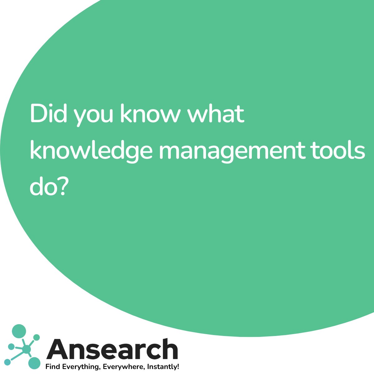 GetAnsearch's tweet image. Ever wondered what a KM Tool does?🤔Knowledge Management Tools are like central hubs for information, boosting productivity and efficiency.✨Make @GetAnsearch your go-to hub! Don’t miss out, sign up FREE at ansearch.net/?utm_source=tw… #Ansearch #KnowledgeManagement #ProductivityBoost