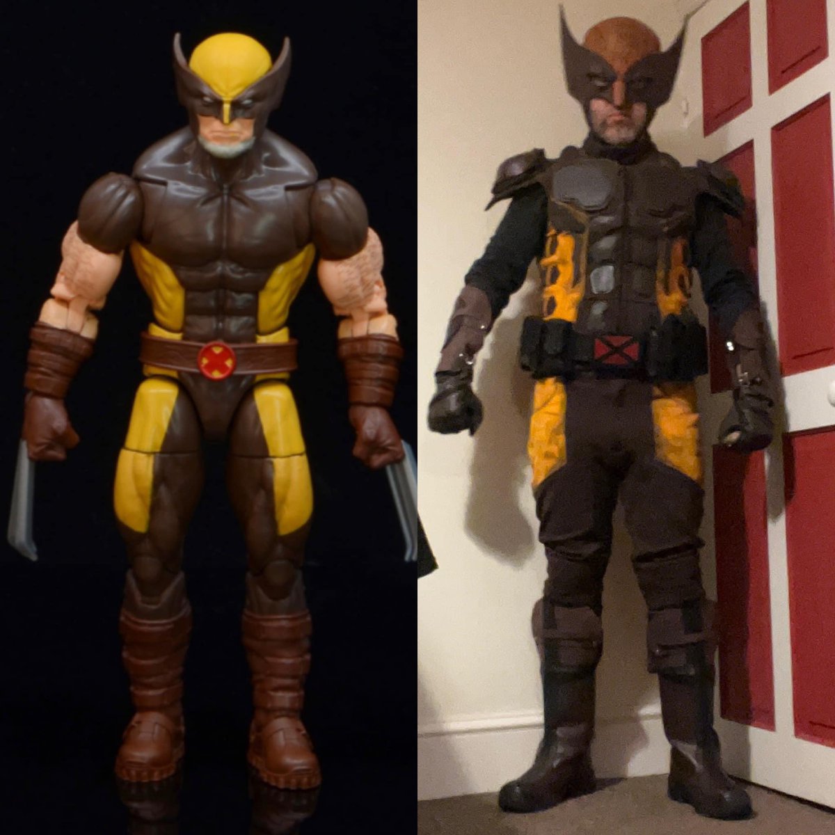 Figure vs Cosplay #Wolverine 
#MarvelLegends #Hasbro  

#MarvelMonday #GoFigure @Hasbro