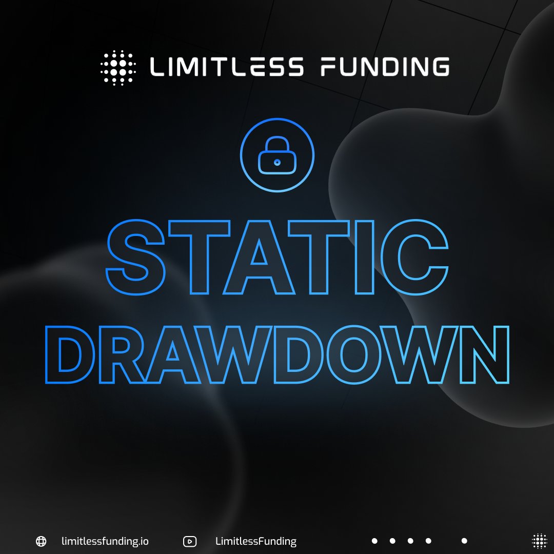 // We offer static drawdowns in our 2 and 3 phase accounts

Why is static drawdown better for traders?

The Maximum Drawdown does not trail and it is permanently locked in at your starting balance.

This feature offers greater trading flexibility once you've proven yourself as a