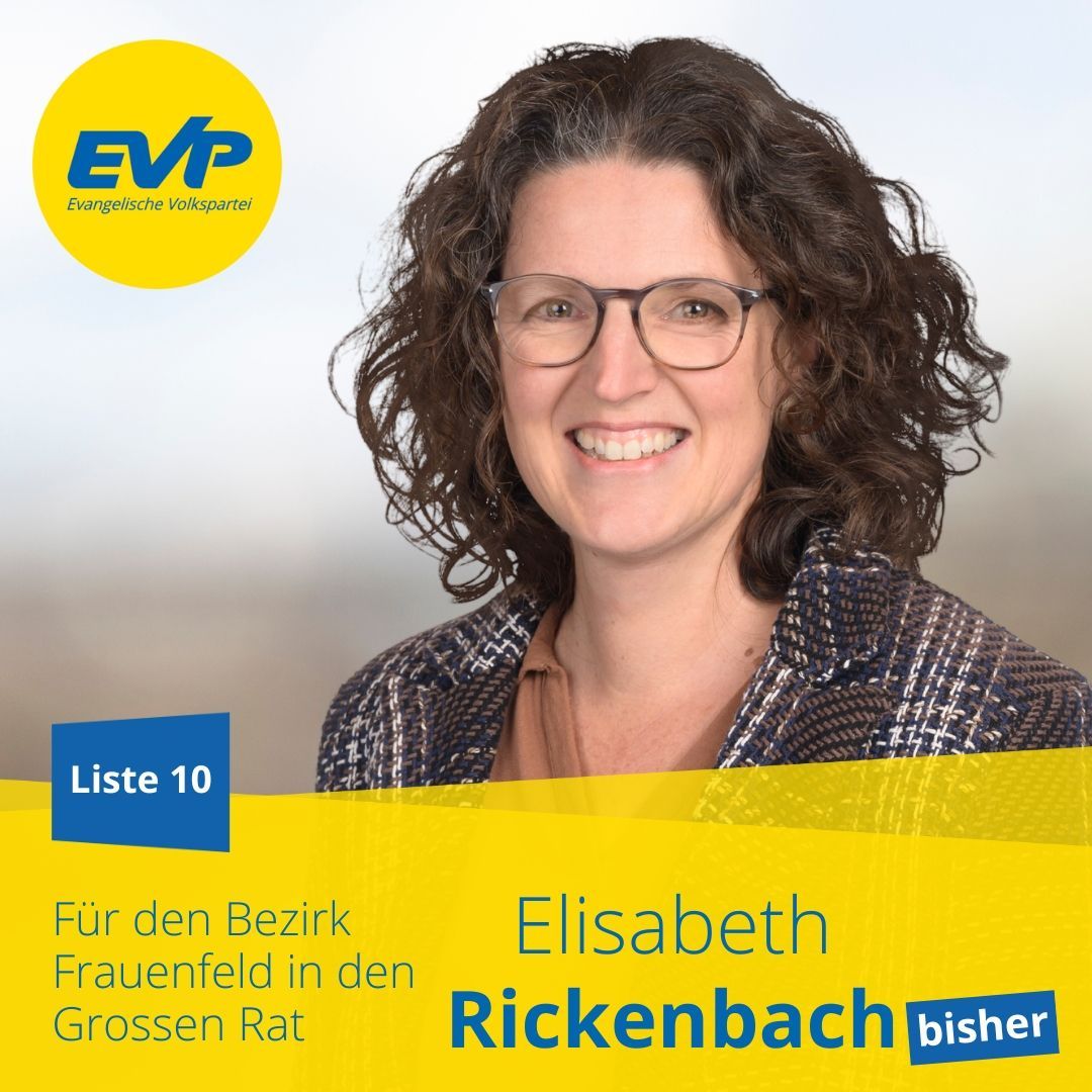 Elisabeth Rickenbach (bisher)
Am 7. April 2024 für den Bezirk Frauenfeld in den Grossen Rat

evp-frauenfeld.ch/wahlen/grossra… 

#thurgau #kantonsrat #grosserrat #krtg24 #grtg24 #wahlen2024 #grossratswahlen24 #evp #wahltg24 #grosserrattg #jedestimmezählt #frauenfeld