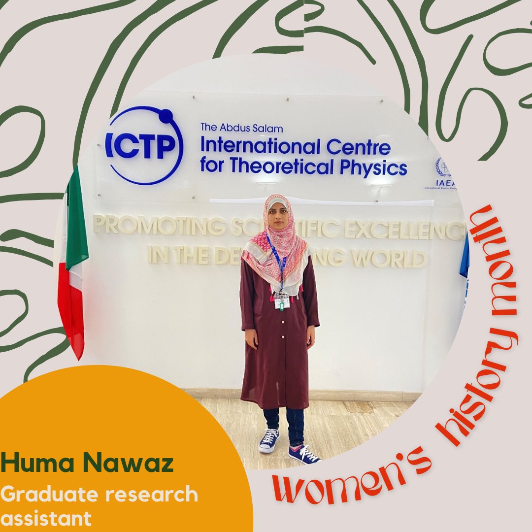 This #womenshistorymonth we recognize the future STEM leaders doing amazing work with @wips_UH Huma Nawaz is a second year PhD in Physics student at University of Houston, working under the supervision of Dr. Chin-Sen Ting with interest in the computational study of materials