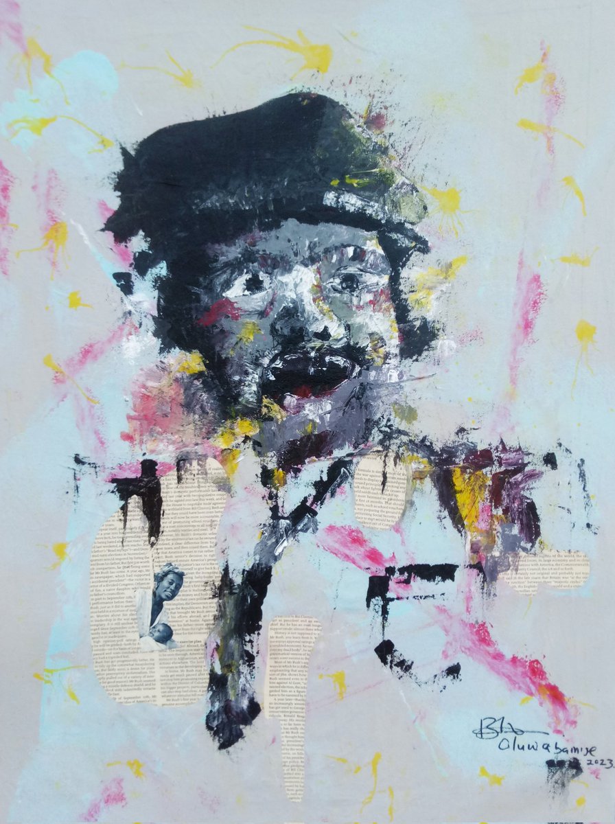 I am an artist. This is what I do
Mixedmedia on canvas 
#NaijaNews #naija