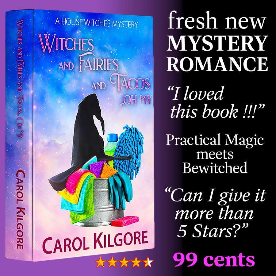 For a limited time Witches and Fairies and Tacos… Oh My is yours for a mere 99 cents! It’s a fresh new mystery romance with a taste of Texas. (Tacos not included.) amazon.com/Witches-Fairie… #mystery #5stars #witches