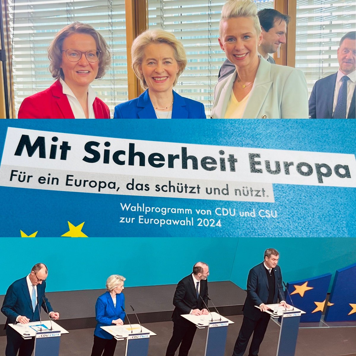 Ina Scharrenbach (@inascharrenbach) on Twitter photo Für #Europa. Mit #Sicherheit. Erfolgreiches Treffen der Präsidien von <a href="/CDU/">CDU Deutschlands</a> und <a href="/CSU/">CSU</a> mit <a href="/vonderleyen/">Ursula von der Leyen</a> und <a href="/ManfredWeber/">Manfred Weber</a> : Weil's auf Europa ankommt 🇩🇪🇪🇺 Für #Europa. Mit #Sicherheit. Erfolgreiches Treffen der Präsidien von <a href="/CDU/">CDU Deutschlands</a> und <a href="/CSU/">CSU</a> mit <a href="/vonderleyen/">Ursula von der Leyen</a> und <a href="/ManfredWeber/">Manfred Weber</a> : Weil's auf Europa ankommt 🇩🇪🇪🇺