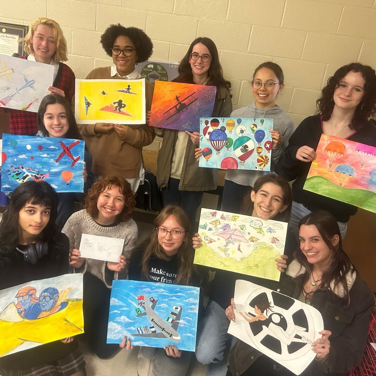 Huge CONGRATULATIONS to our ELEVEN Weddington High School students who were named Union County Aviation Art Contest Winners! We appreciate Ms. Soto for providing growth activities for our art students in the community! #portraitofagraduate  @UCPSNC  @AGHoulihan