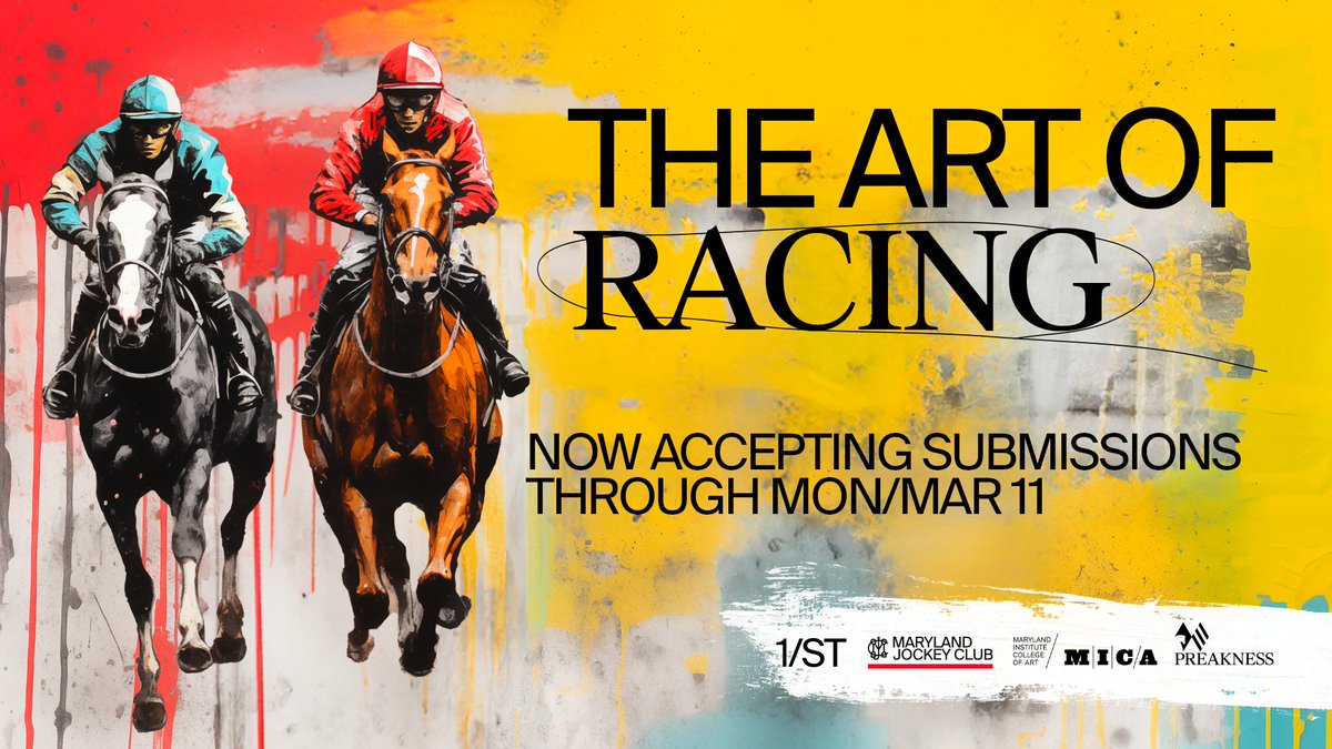 Today is the last day to submit an entry for the #ArtOfRacing! Enter your depictions of @PimlicoRC, the Preakness, or Thoroughbred racing before 11:59pm ET for a chance to win 2 VIP tickets to #Preakness149, a $4K prize & the opportunity to have your work on merch, with proceeds…