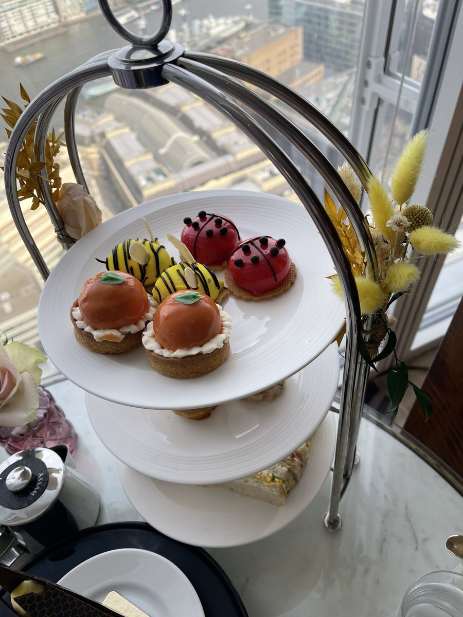 Fabulous afternoon tea <a href="/TheShardLondon/">TheShardLondon</a> thank you to the staff at Tings. The view was spectacular but my fear of heights never subsided the whole time. A lovely gift from our daughter <a href="/jaydee2121/">Jayde....</a> and son in law Billy