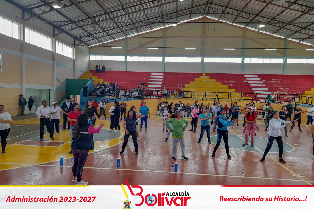 CantonGad's tweet photo. GAD municipal, el 8 de marzo, por el día internacional de la mujer, realizó la bailoterapía “Orgullo de ser Mujer “, en el coliseo de la ciudad.
Además el ing. Livardo Benalcázar, alcalde del cantón Bolívar, resaltó el rol fundamental que desempeña la mujer en la sociedad. https://t.co/B9OZVC9dMp