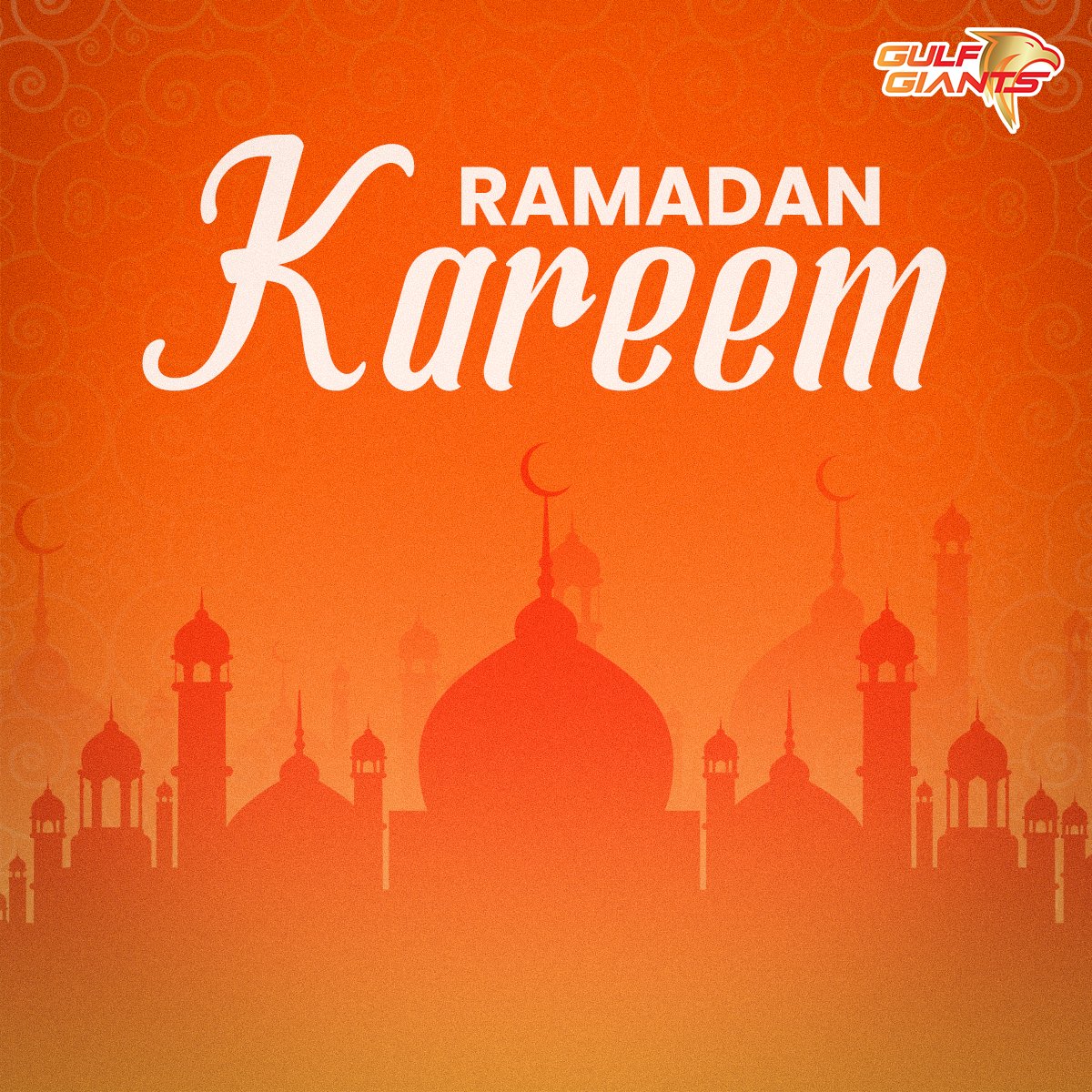 May this blessed month of Ramadan bring you peace, joy, and countless blessings. Ramadan Kareem to all celebrating! 🌙✨ #BringItOn #GulfGiants #Adani