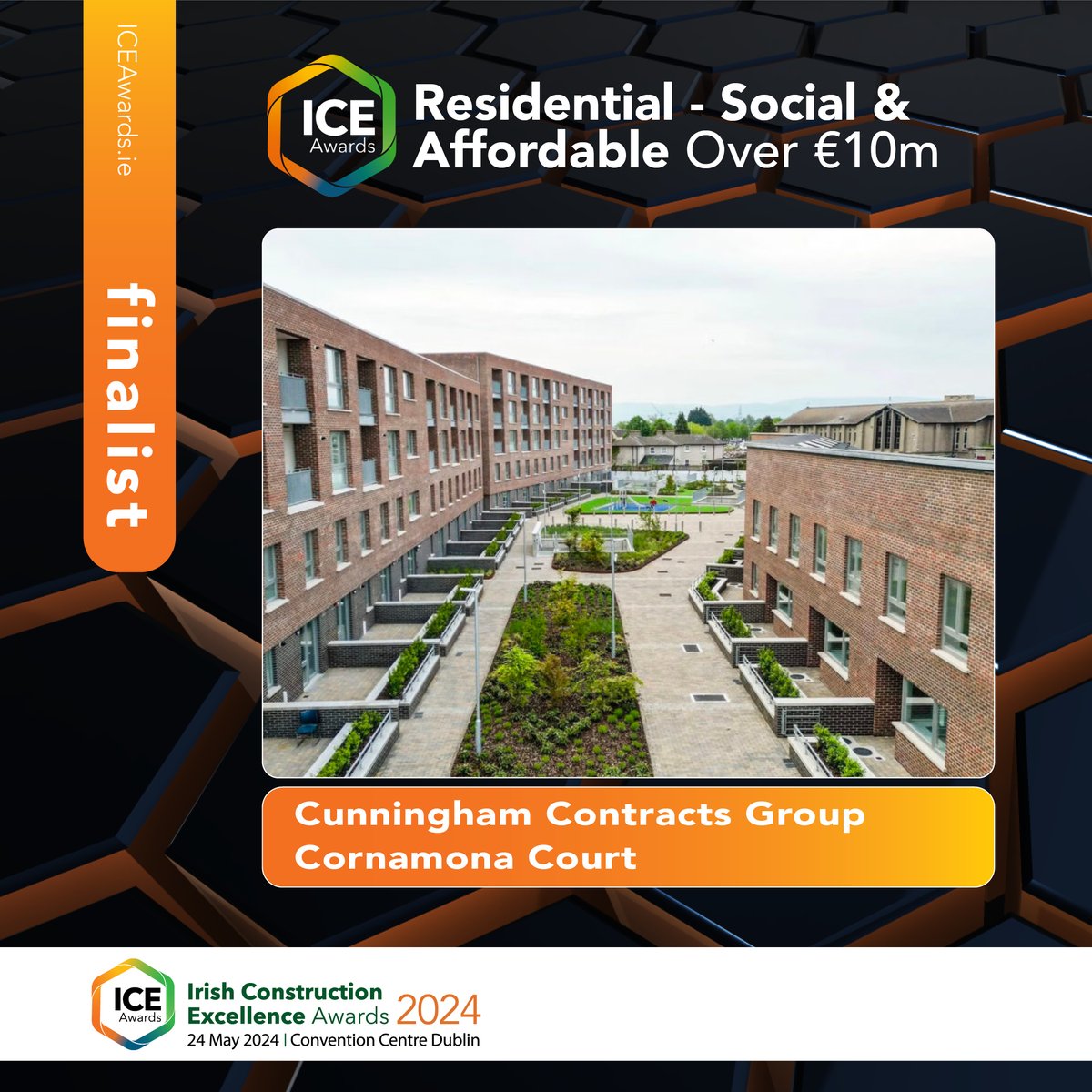 Huge Congratulations to The ICE Awards 2024 Finalists.

Residential: Social &amp; Affordable Over €10m

✭ Visit ICEAwards.ie to buy Gala Tickets! ✭

#ICEAwards #ConstructionExcellence #HousingforIreland #loveconstruction #irishbuilding