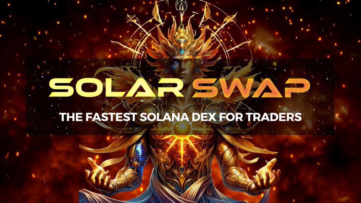 I’m very bullish on $SOLAR today.

The next big DEX on space and it’s been recognized by watcher guru. 

They launch in 3 hours &amp; I’m going to ape a bag. There’s a lot of upside here.

TG will get all important info first.

TG: t.me/solarswapDEX

X: x.com/solarswapDEX