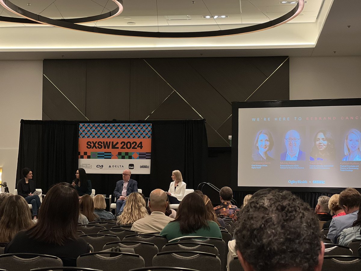 Fantastic to see the #Cancer focus @#SXSW2024. Great earlier session with @CliffordHudis @ASCO, @AmericanCancer and now @ a rebranding and innovation in cancer session. We love #Moonshot but let us also focus on #groundshot and make real change @MGHCancerCenter @MassGenBrigham