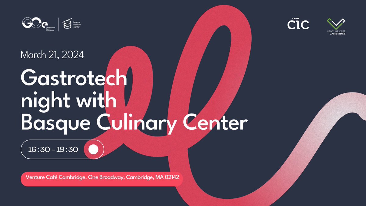 ⚡️ Excited to team up with #VentureCafé Cambridge and @cicnow on March 21st! Join us for a deep dive into global #foodtech trends and a tasty gastro showcase. Don't miss this unique fusion of innovation and flavor #GOe 👉 venturecafecambridge.org/event/gastrote…