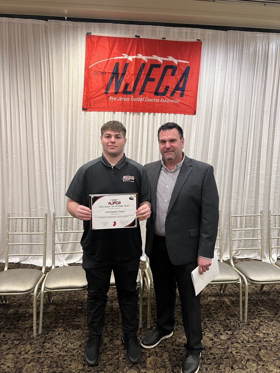 Chrisnigro71's tweet photo. Thankyou @NJFCA For selecting me for 2023 Super 100 All-State Team for top 100 players in the state! @WEHS_FB @EndicottFB @CoachSqualli https://t.co/RPEUTHdnbr