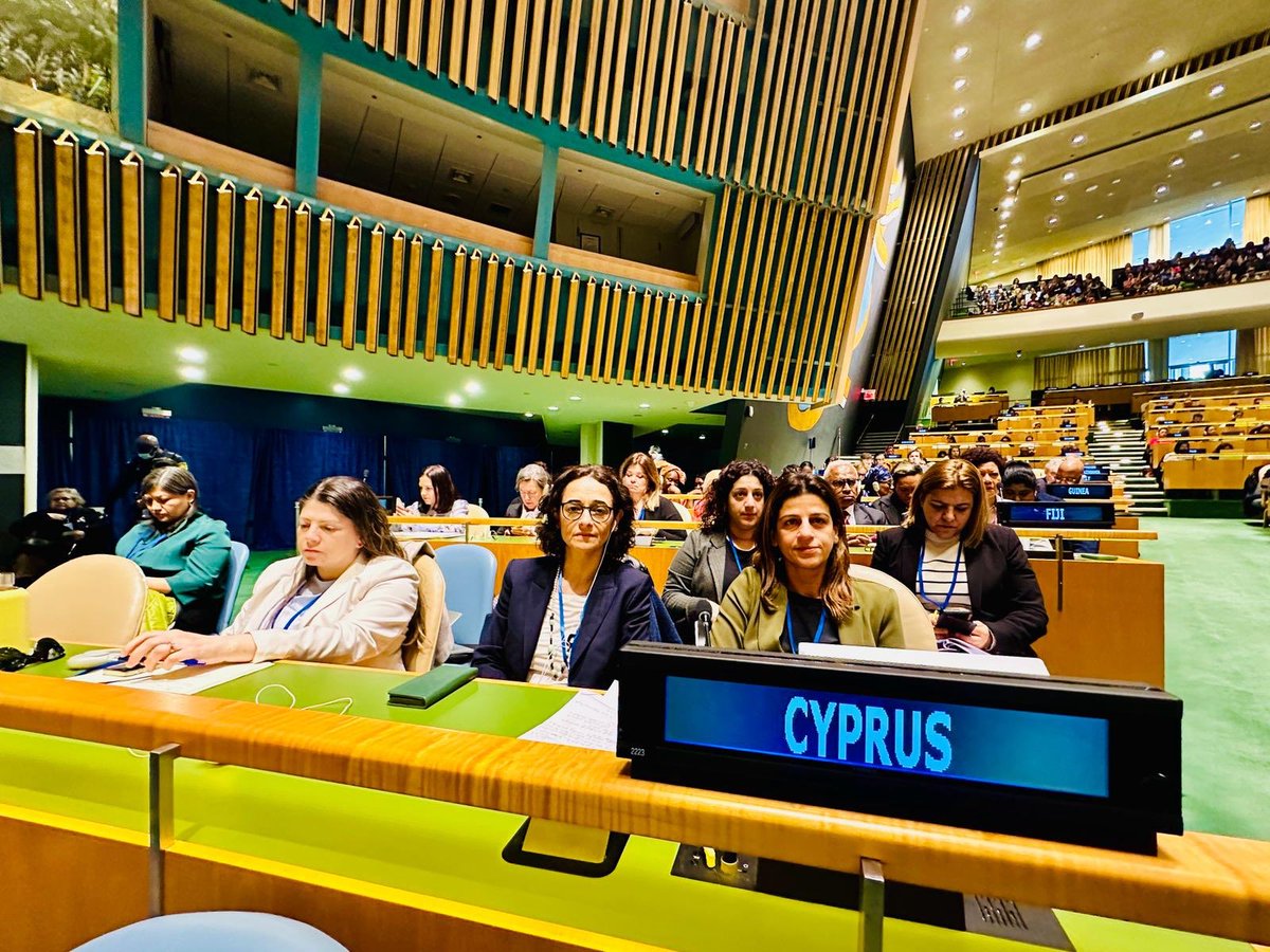 #Day1 of #CSW68! We welcome to NYC #Cyprus @CommissionerGE @JosieChristodou, who is participating at the 68th Session of the Commission on the Status of #Women. 👉Full 2 weeks ahead for #TeamCyprus, including a side event co-organised by 🇨🇾🇵🇦🇵🇹🇯🇴 & @UN_Women ! #GenderEquality