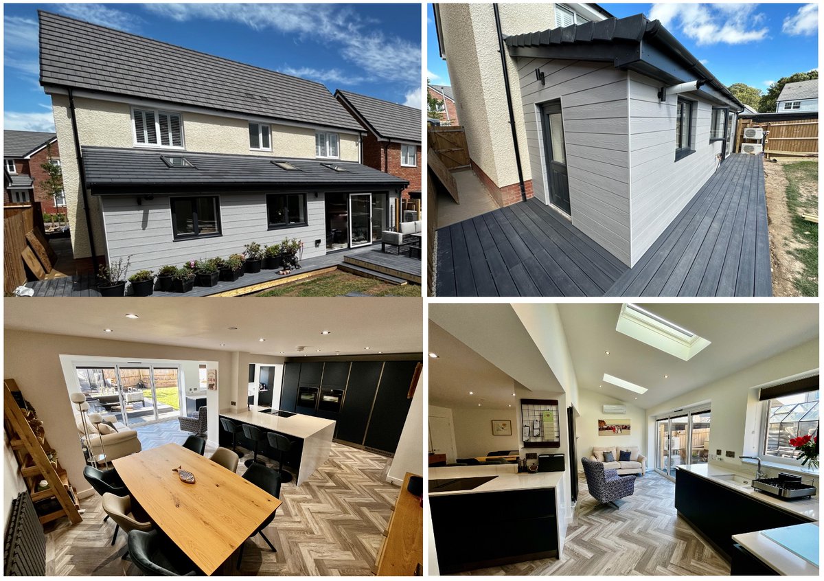 One of our recently completed projects, a new extension to provide the client with open plan living. The extension created a large open plan living/dining/kitchen space along with a new utility room. #openplan #newkitchen #kitchenisland