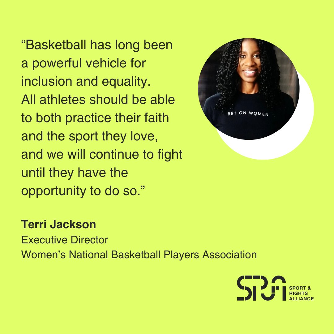 🗣️ Executive director of @TheWNBPA Terri Jackson, #WNBA players #LayshiaClarendon, #BreannaStewart & others call for the end of the hijab ban in French basketball 🏀 to ensure all women + girls have equal access to sport. Sign the petition👉 change.org/p/no-to-articl…