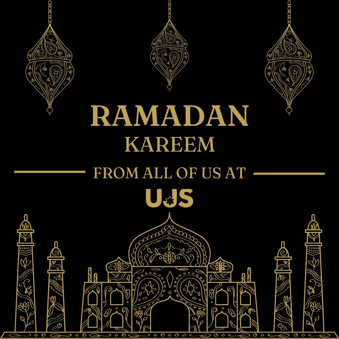 During these difficult times, interfaith work has never been so important. We wish all of our Muslim friends Ramadan Kareem from everyone at UJS