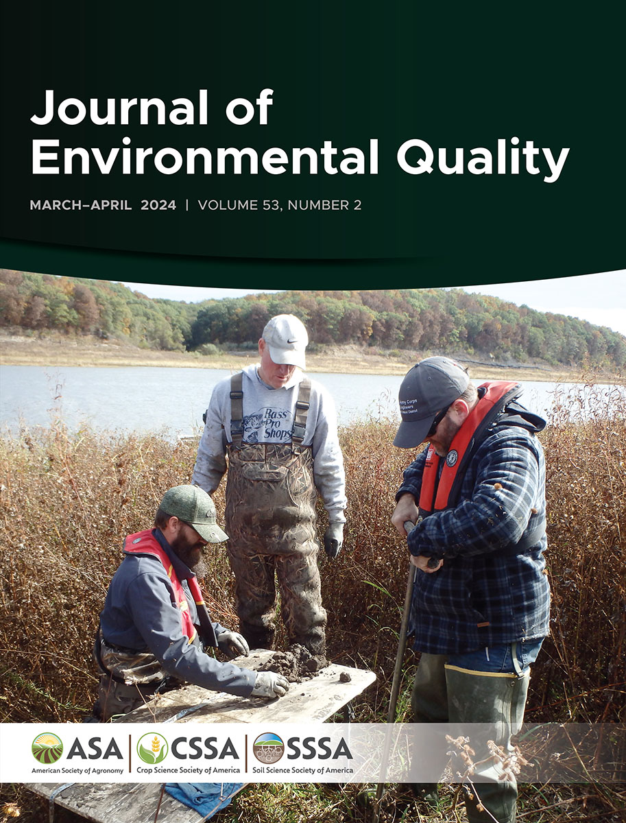 The latest issue of JEQ is online! acsess.onlinelibrary.wiley.com/toc/15372537/2…

Includes articles on saturated buffers, the effectiveness of the Clean Water Act on the water quality of streams in Puerto Rico, and managing water pool levels to achieve large nitrate load reductions (cover)