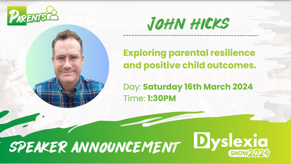 Coming up this weekend at @dyslexiashowuk - Join me?
