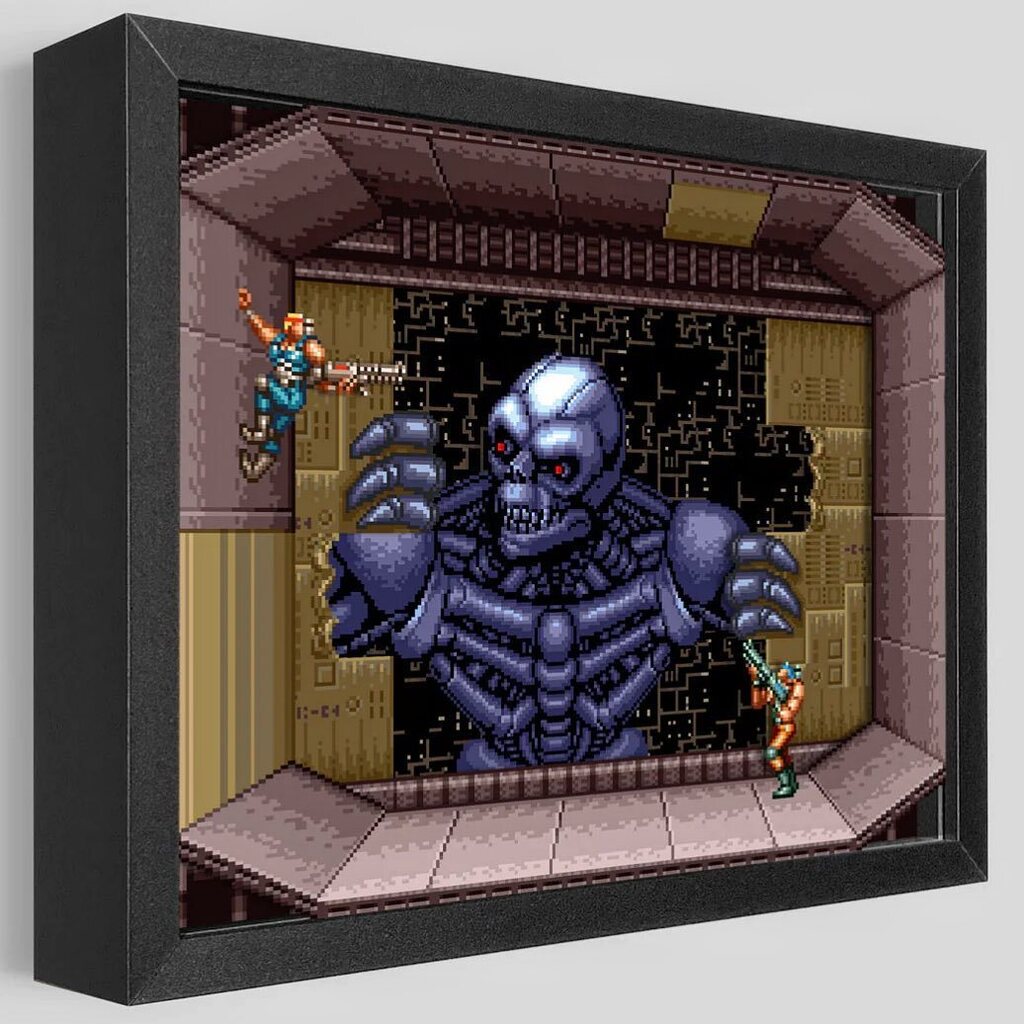 Artovision3D's tweet photo. Contra III The Alien Wars by @konami - https://t.co/EirdT7uo1j
#art #artwork #shadowbox #contra #contraiii #alien #alienwars #snes #nintendo #nintendolife #game #gamer #gamerguy #gamergirls #gameboy #invasion #invader #robot #bossbattle #boss #bigfuzz #redfalcon https://t.co/yPpZexRAe4