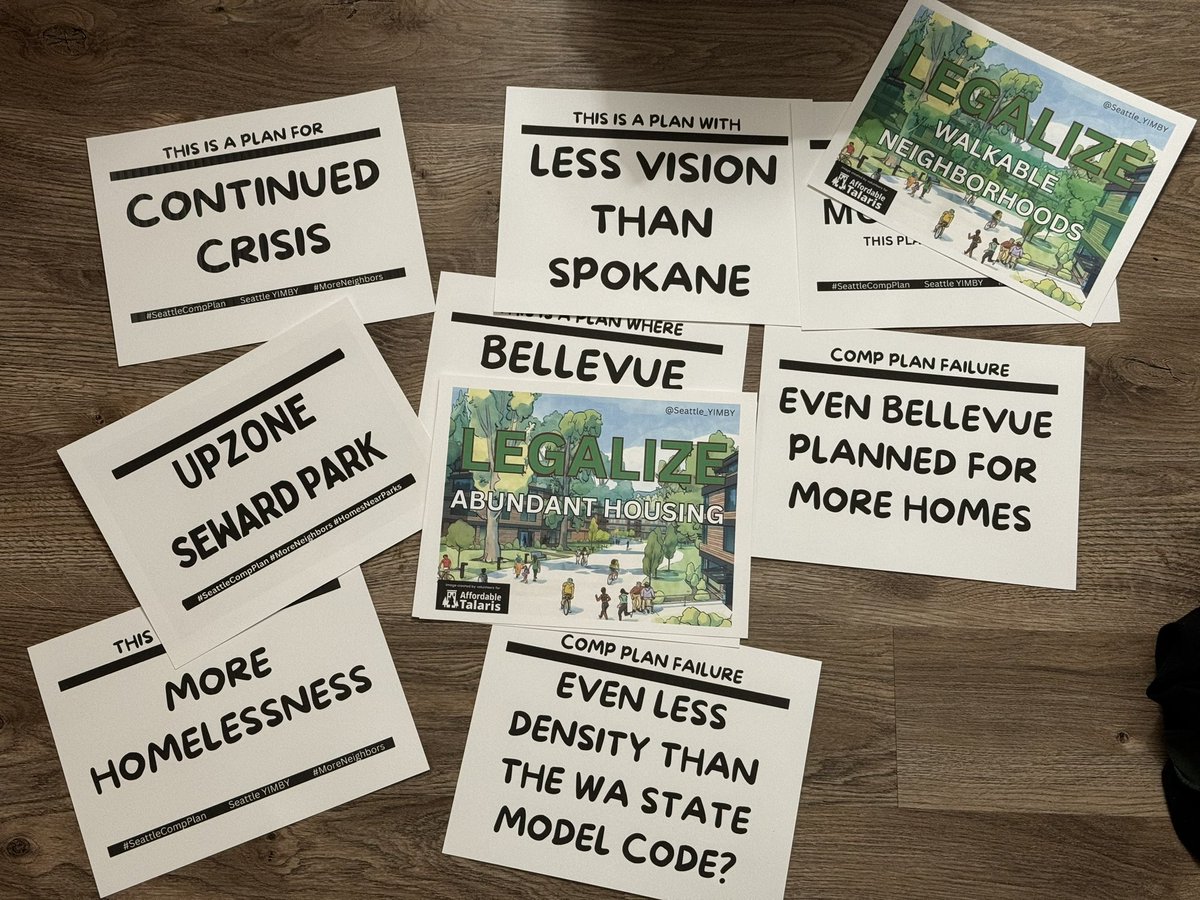 ChrisWPhoto's tweet photo. @Talaris4All First batch of prints done for today’s city council meeting!

We’re gonna let the council members know Harrell’s housing plan is trash, especially when compared to other cities in WA https://t.co/wqpjBrgBKk