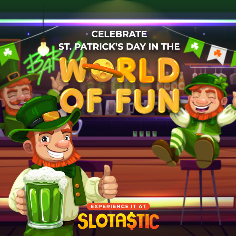 SlotasticOnline's tweet image. 🍀 Celebrate St. Patrick 🍀
Find your pot of gold this March in the World of Fun with:

🚀 New Missions
🛒 New Store Items
🥇 Limited-Time Rare Badge
🎮 St Paddy's Daily Scratch Card

Play Now: slotastic.com/login
