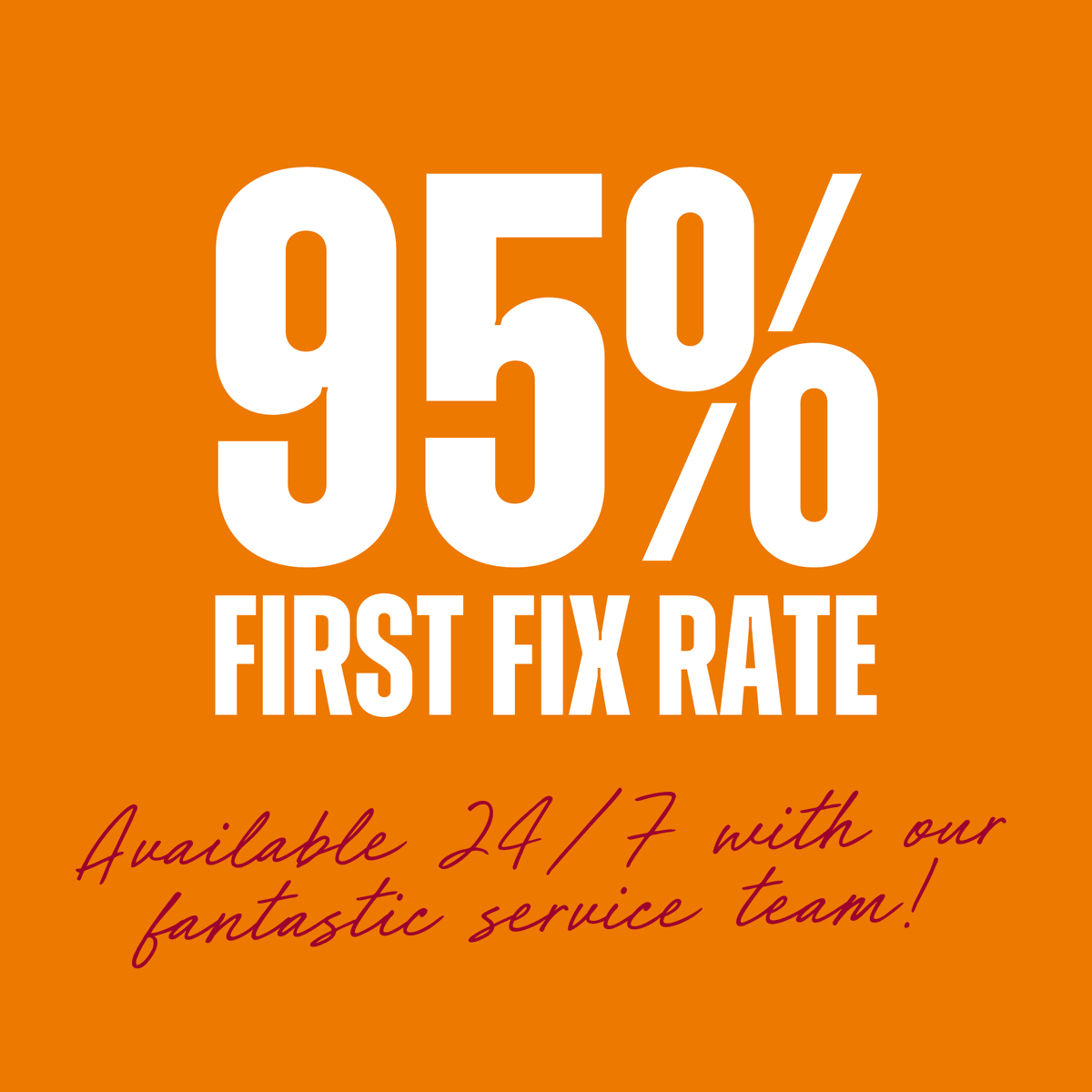 Operating across the UK and with a 95% first fix rate, our fantastic service team are on hand 24/7. 📞

For more information regarding our support and aftercare, check out our website: florigo.co.uk/aftercare/