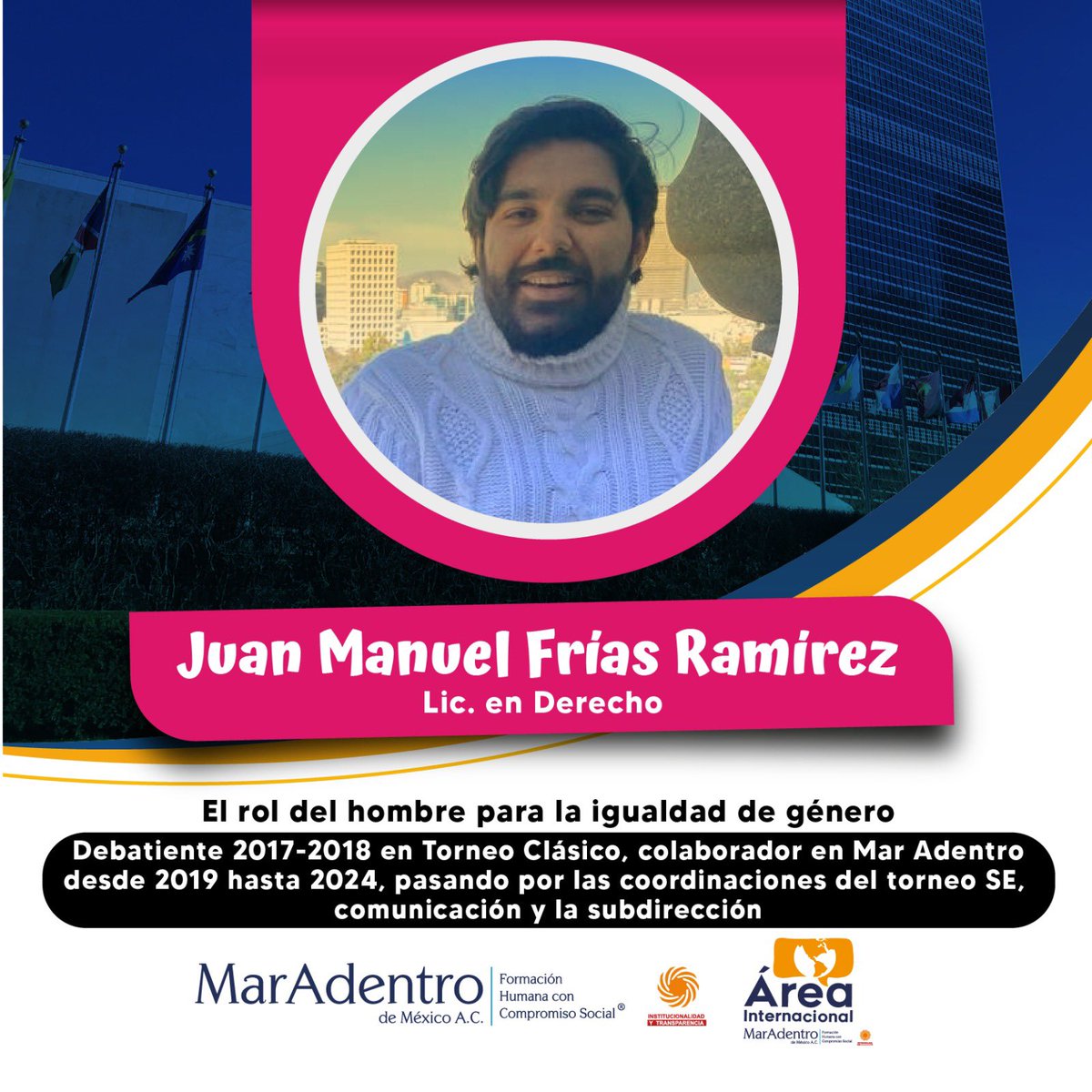 Delegación Mar Adentro que será partícipe en la CSW68 siendo ejemplo de los objetivos y logros de Mar Adentro como agentes de cambio 

#cswdelegate #csw68 #Youth4GenderEquality #Youth2030 #MAMUN