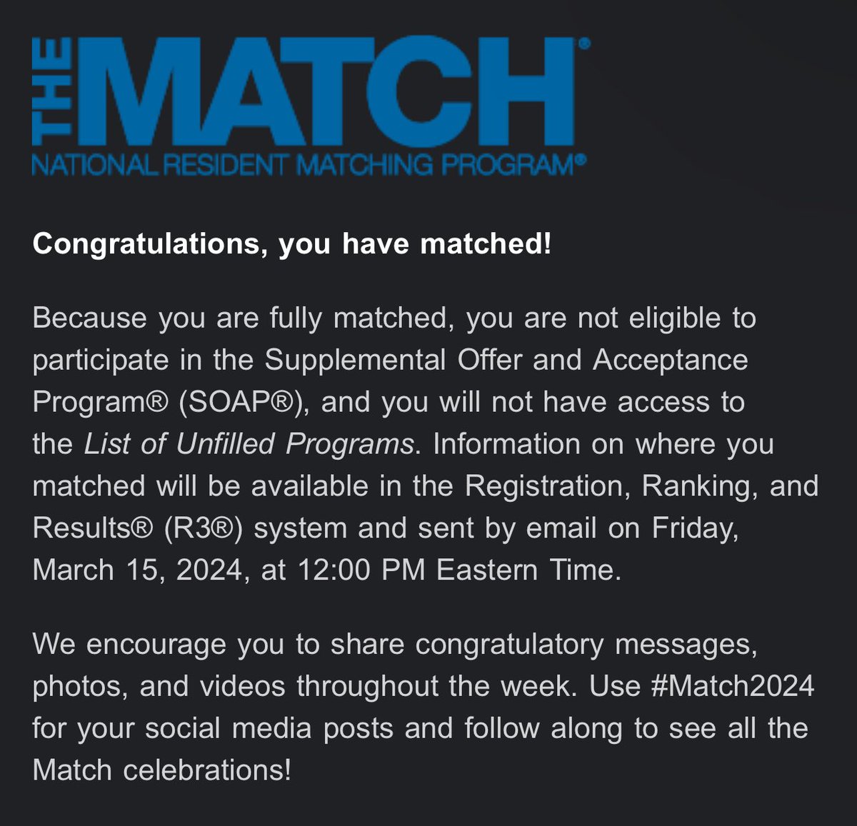 circling back, because I did that! 🥹🥳 #Match2024